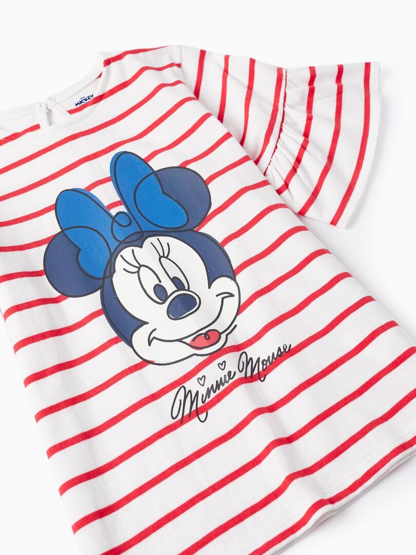 T-shirt Minnie Mouse Manches Courtes Bébé Fille - Rose, Taille 24 Mois