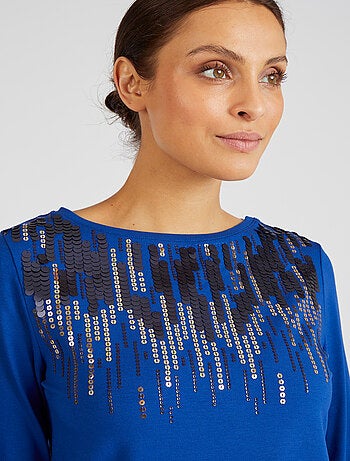 T-shirt à sequins - Damart