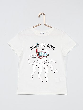 T-shirt à sequins réversibles
