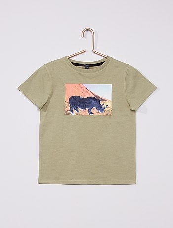 T-shirt à sequins réversibles