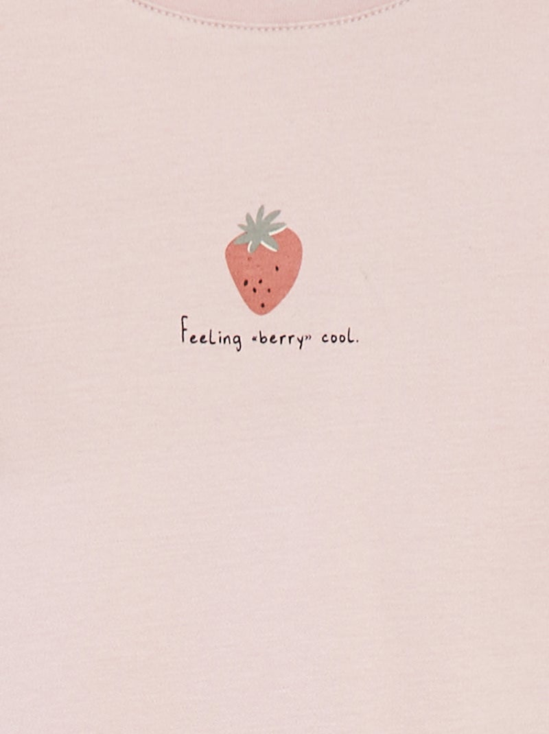 T-shirt à volants - cradle to cradle ROUGE - Kiabi