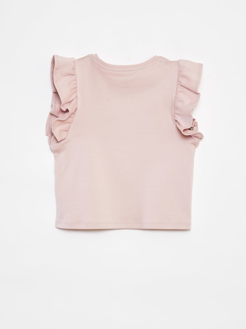 T-shirt à volants - cradle to cradle ROUGE - Kiabi