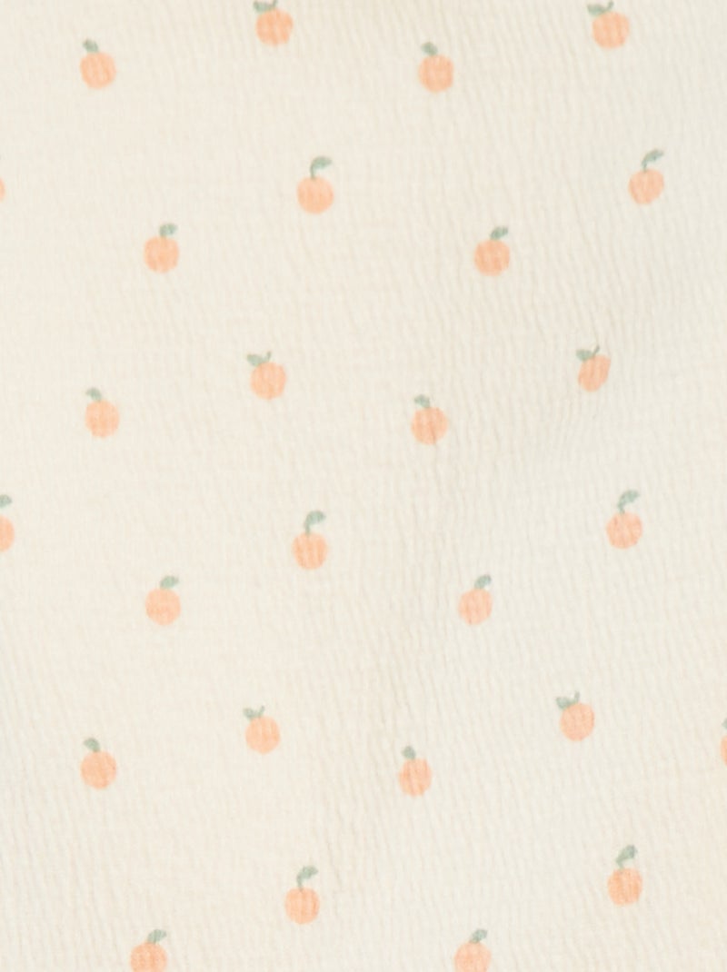 T-shirt à volants avec imprimé ROSE - Kiabi