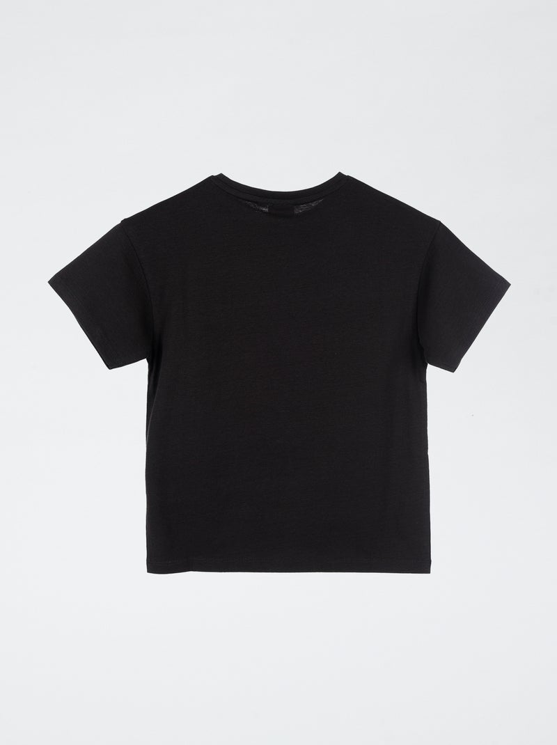 T-shirt 'AC/DC' à manches courtes Noir - Kiabi