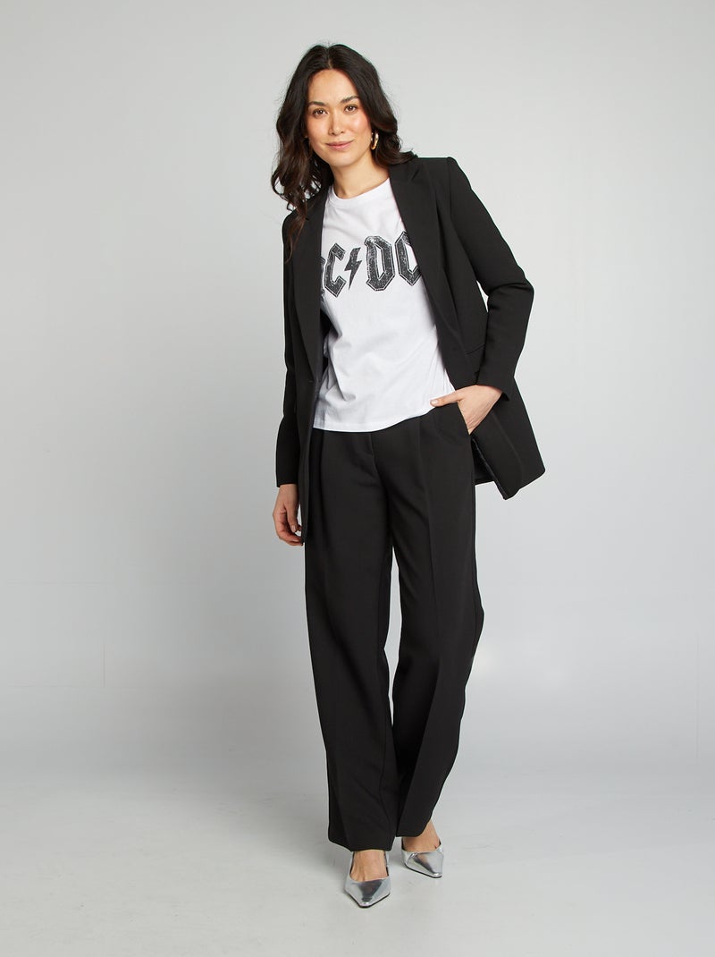 T-shirt 'ACDC' blanc - Kiabi