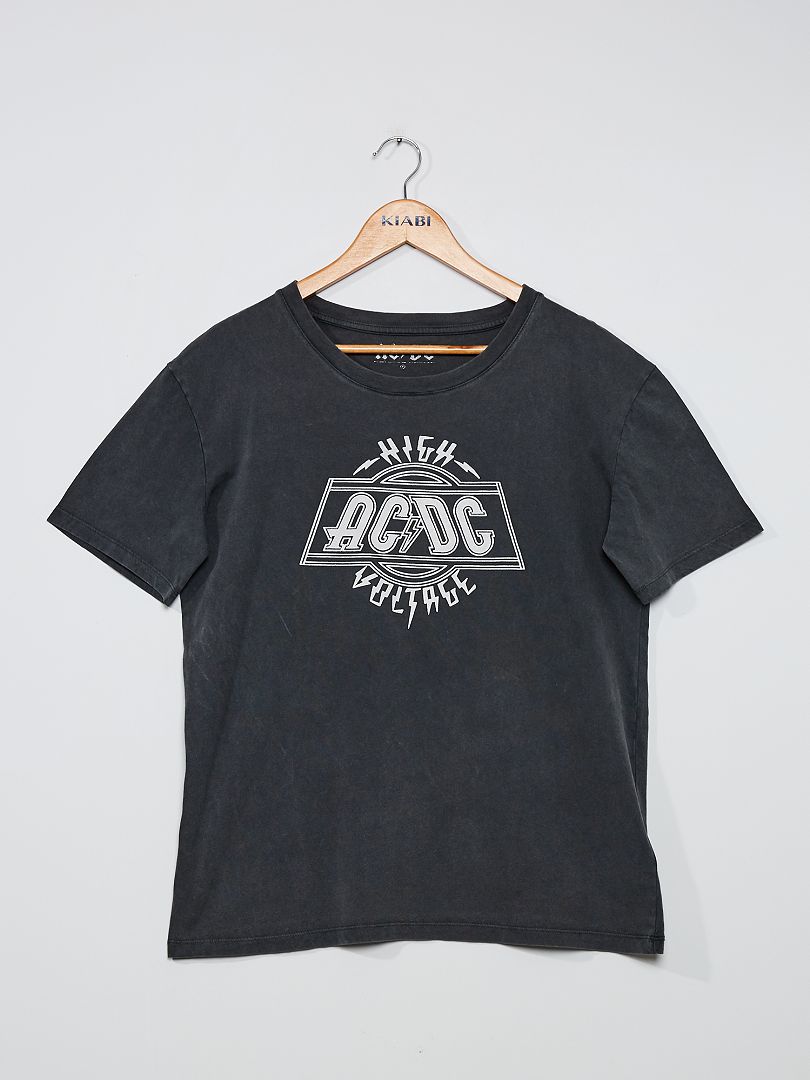 T-shirt 'AC/DC' gris - Kiabi