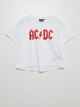 T-shirt 'ACDC' manches courtes