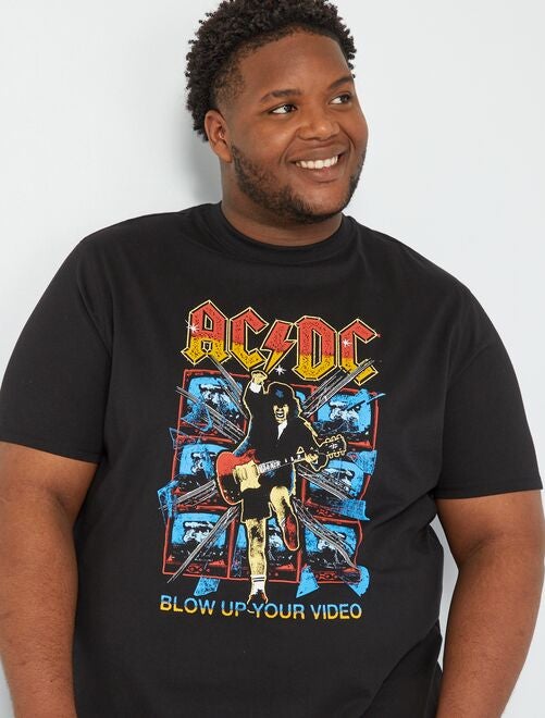 T-shirt 'AC/DC' manches courtes - Kiabi