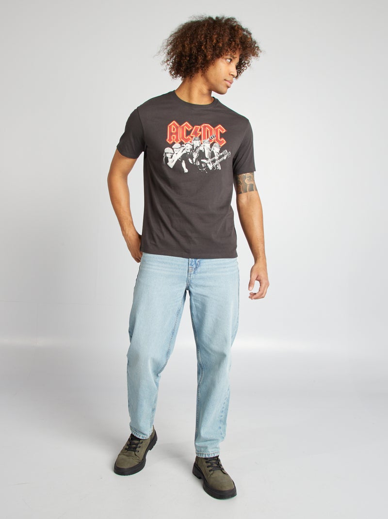 T-shirt AC/DC' manches courtes NOIR - Kiabi