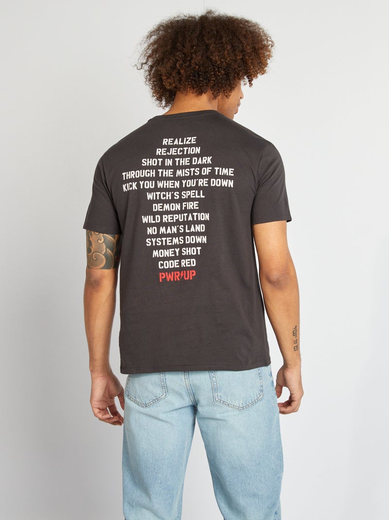 T-shirt AC/DC' manches courtes NOIR - Kiabi