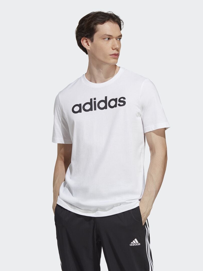 T-shirt 'adidas' à col rond Blanc - Kiabi