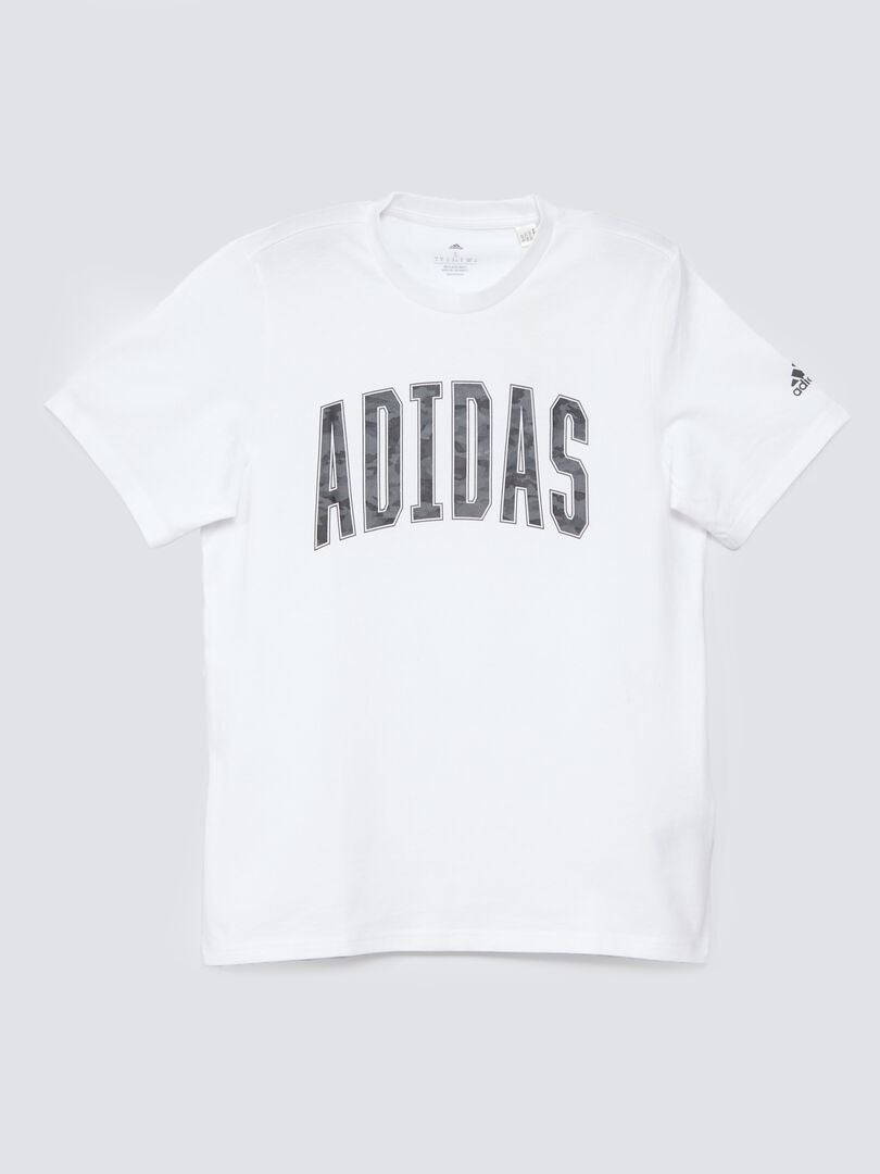 T-shirt 'adidas' à col rond Blanc - Kiabi
