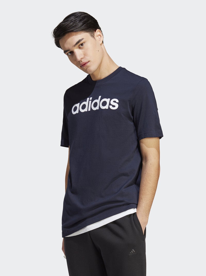 T-shirt 'adidas' à col rond Bleu - Kiabi