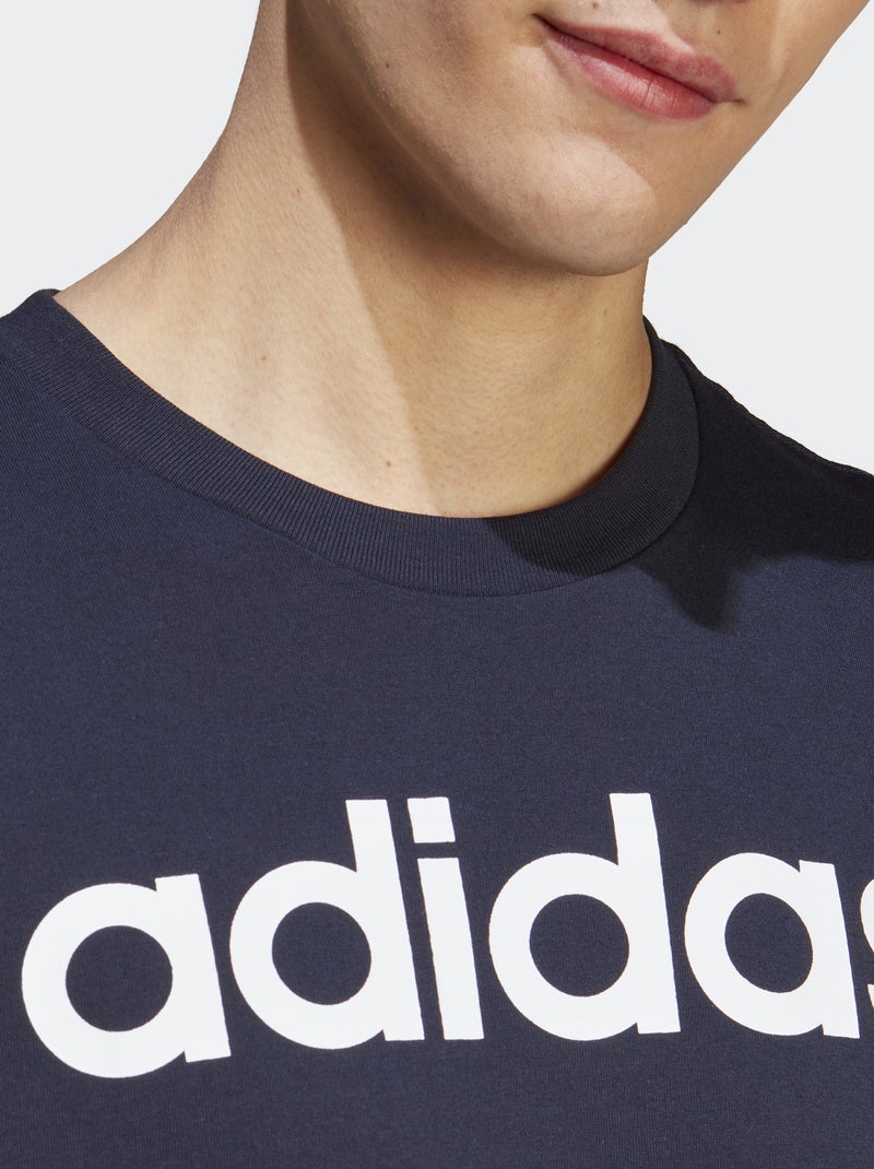 T-shirt 'adidas' à col rond Bleu - Kiabi