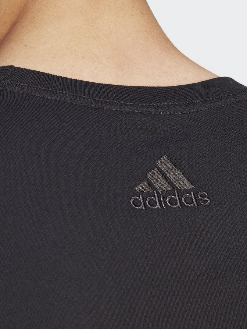 T-shirt 'adidas' à col rond Noir - Kiabi