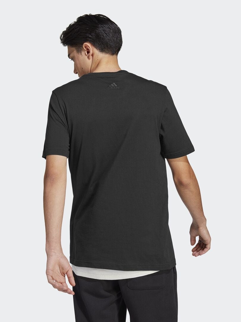 T-shirt 'adidas' à col rond Noir - Kiabi