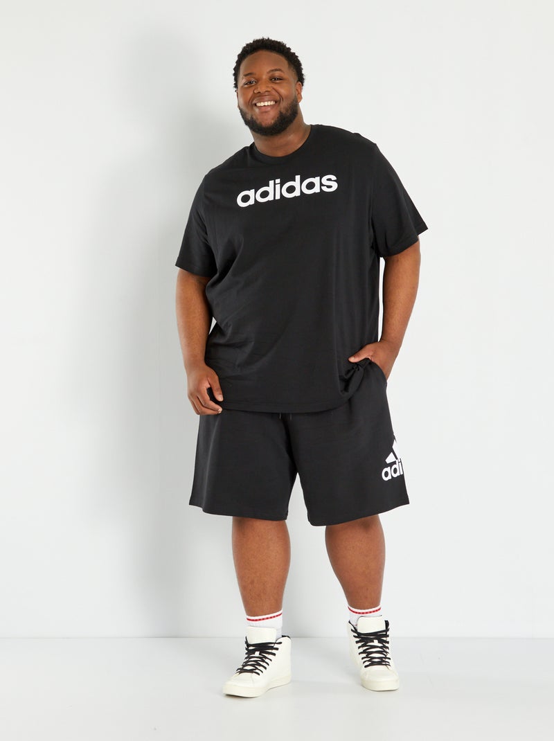 T-shirt 'adidas' à col rond Noir - Kiabi