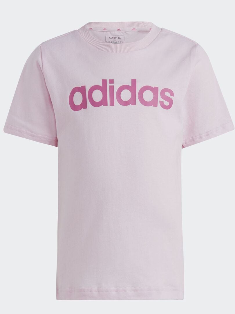 T-shirt 'adidas' à col rond Rose - Kiabi