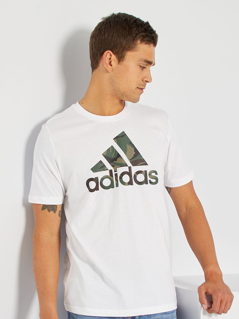 tee shirt adidas blanc et noir