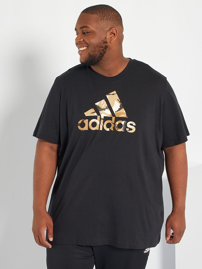 T-shirt 'adidas' logo camouflage - noir - Kiabi - 25.00€