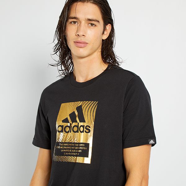 tee shirt adidas noir homme