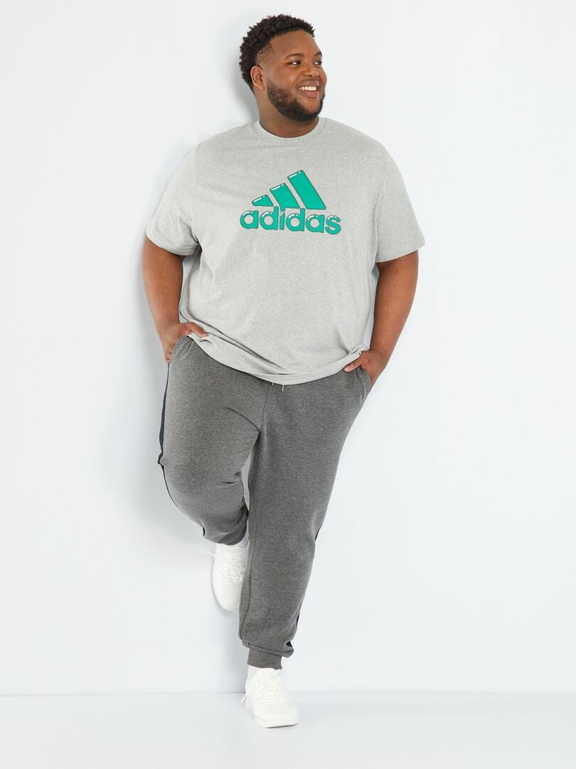 T-shirt 'adidas' manches courtes logo gris - Kiabi