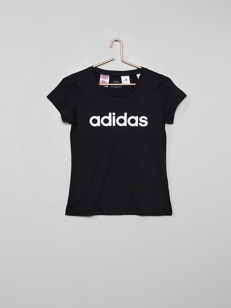 Girls black store adidas tshirt