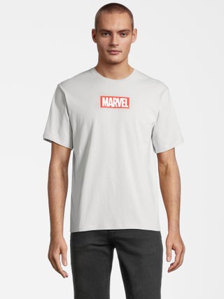 T-shirt adulte effet délavé Avengers Marvel - 100% Coton - Gris - L
