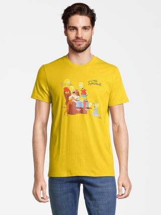 T-shirt adulte The Simpsons - 100% Coton - Jaune - S