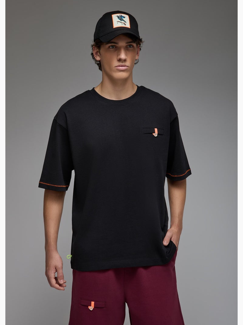 T-shirt aichi  homme - sae paris Noir - Kiabi