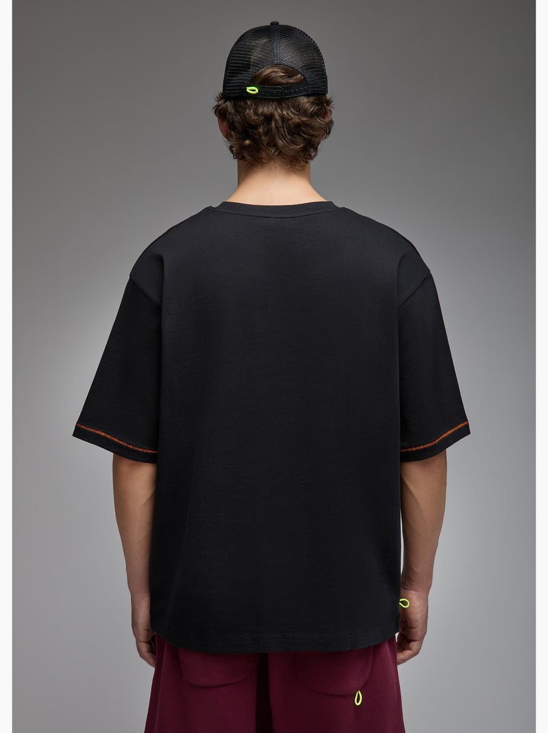 T-shirt aichi  homme - sae paris Noir - Kiabi