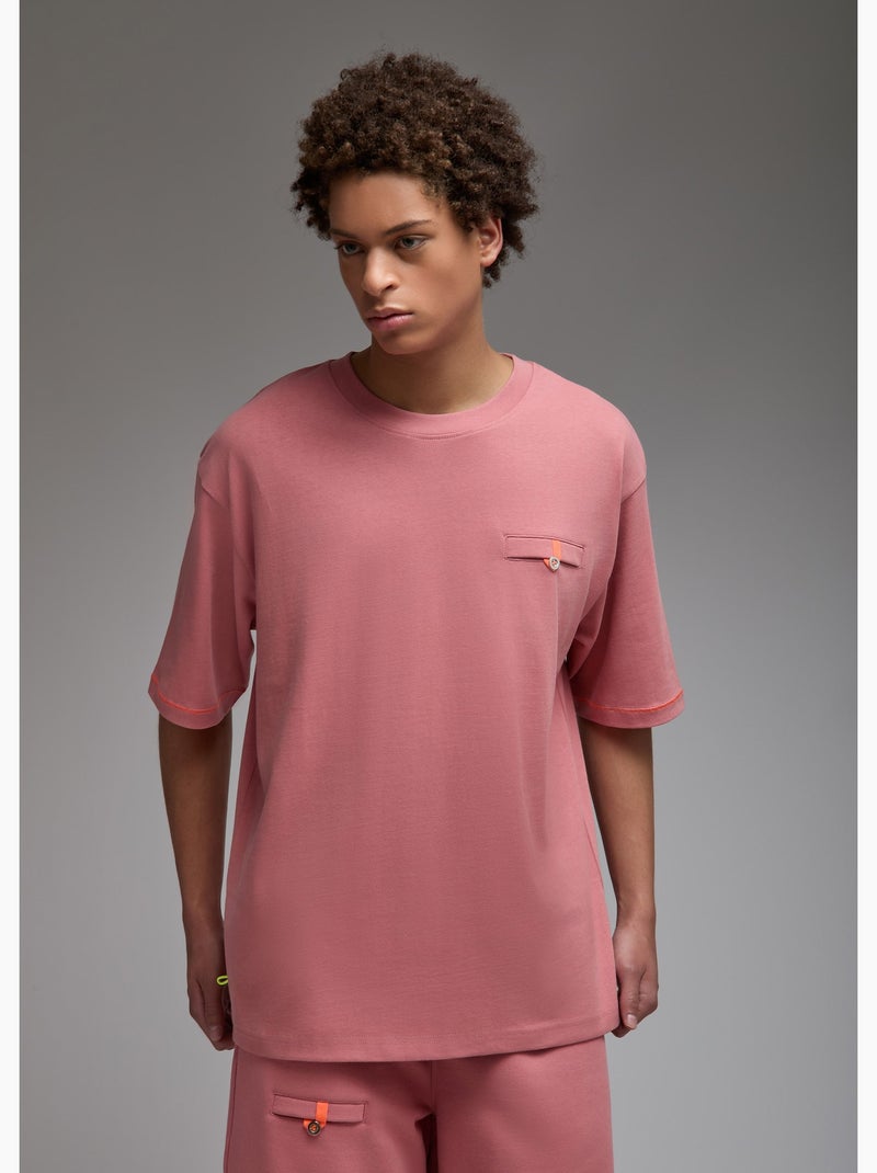 T-shirt aichi  homme - sae paris Rose - Kiabi