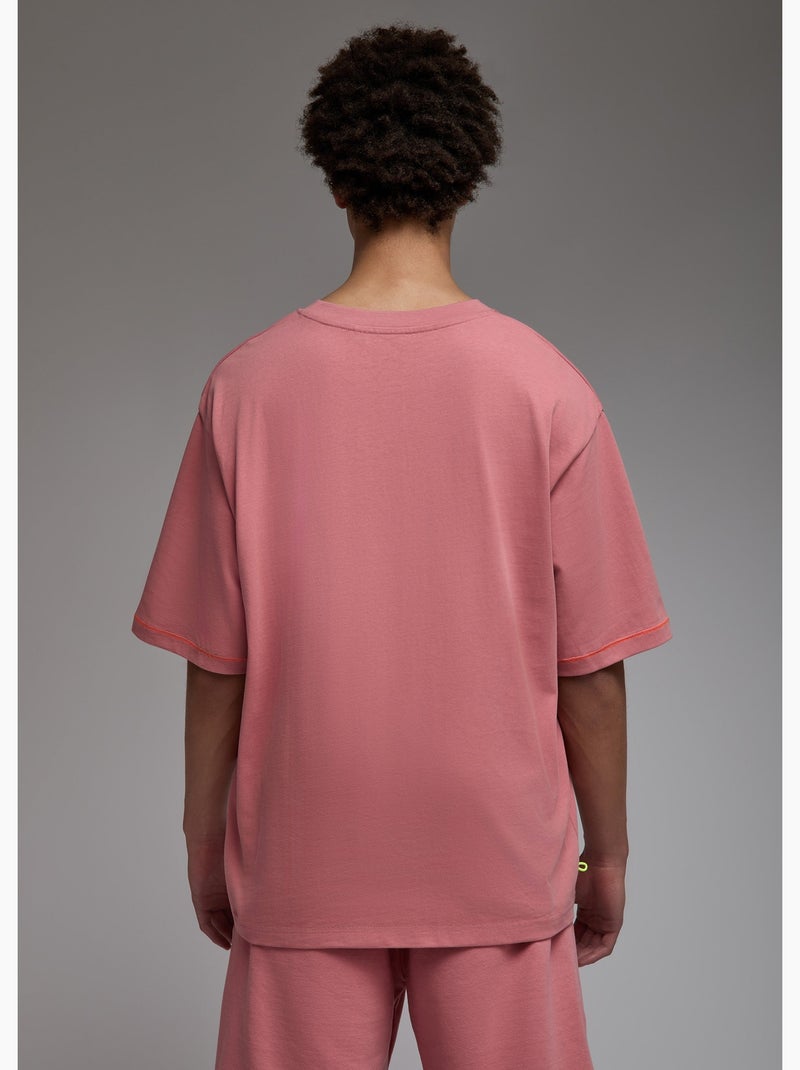 T-shirt aichi  homme - sae paris Rose - Kiabi