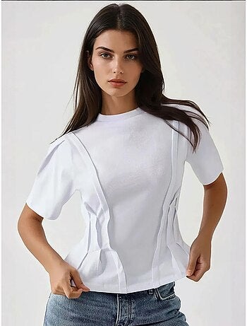 T-shirt ajusté à col rond hiccup