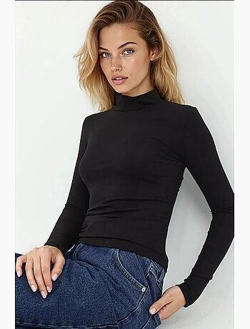 T-shirt ajusté col roulé manches longues hiccup