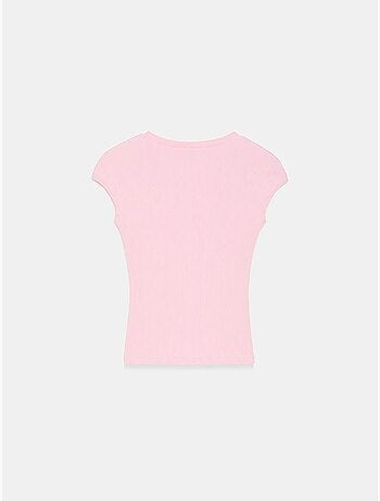 Dilvin t-shirt ajusté en jersey de coton à col rond