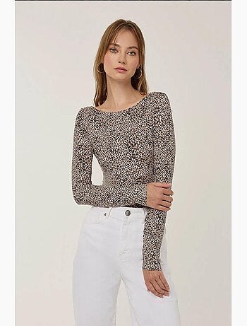 T-shirt ajusté imprimé animal manches longues hiccup