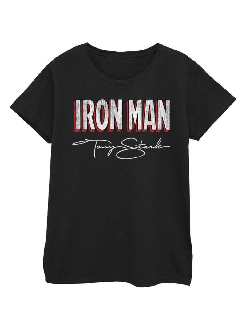 T-shirt aka tony stark - marvel Noir - Kiabi