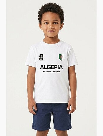 T-Shirt Algérie Enfant | Licence Officielle FIFA World Cup 2026