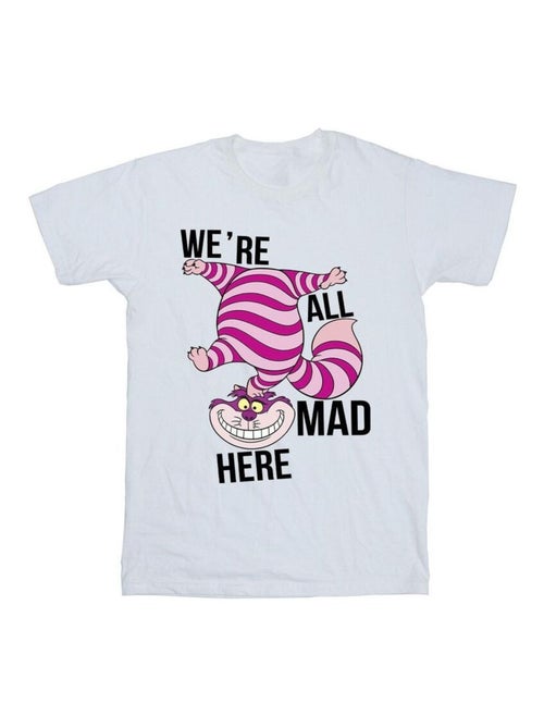 T-shirt alice au pays des merveilles all mad here - disney - Kiabi