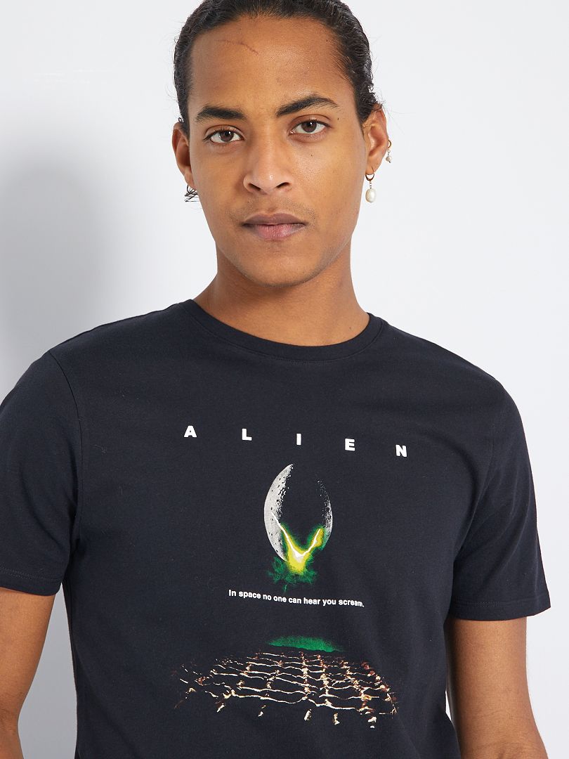 T-shirt 'Alien' noir - Kiabi