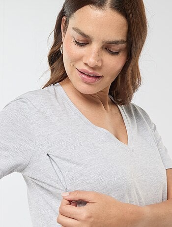T-shirt allaitement col V
