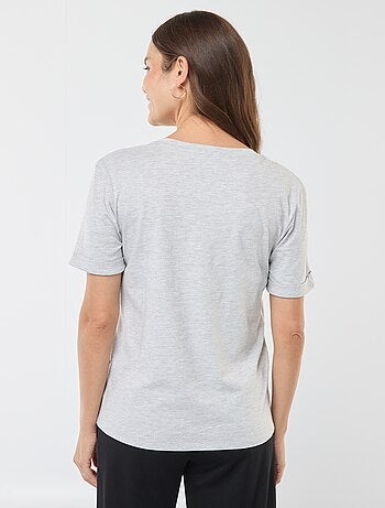 T-shirt allaitement col V