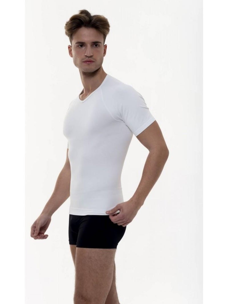 T-shirt amincissant avec fibre Emana, Speed Blanc Kiabi