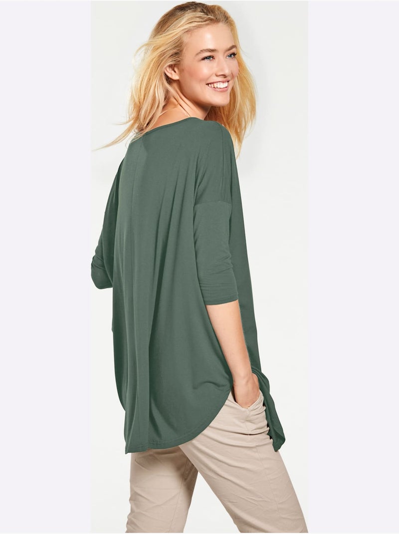T-shirt ample - taille standard - helline Vert - Kiabi