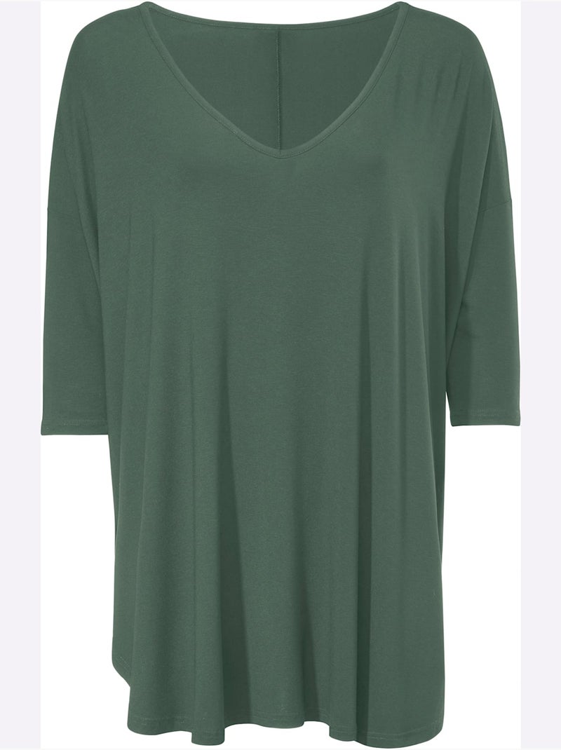 T-shirt ample - taille standard - helline Vert - Kiabi