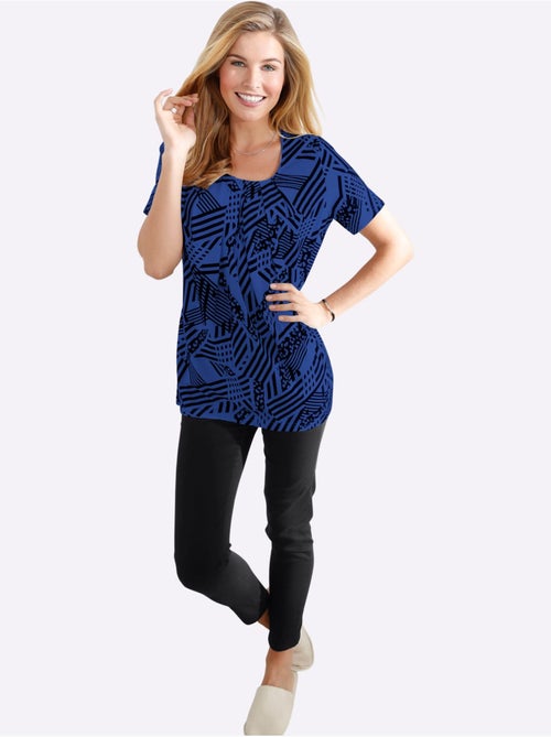 T-shirt ample à encolure ronde avec motif graphique edgy - Taille standard - Moda Vilona - Kiabi