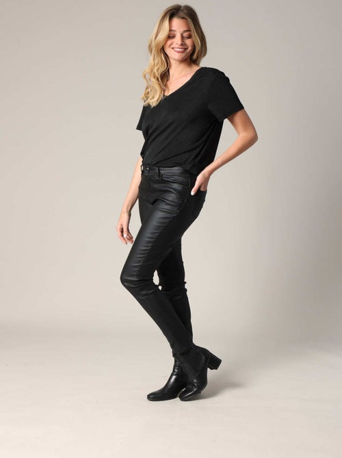T-shirt ample avec col en V 'Deeluxe' - Kiabi