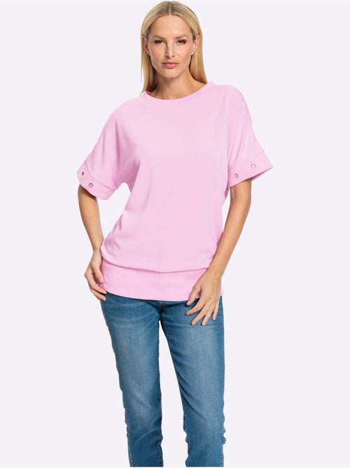 T-shirt Ample élégants Rivets Fantaisie - Taille Standard - helline - Kiabi