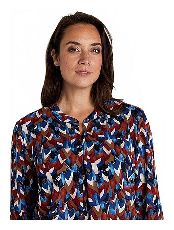 T-shirt ample long détails brillants